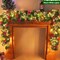 9Ft Prelit Christmas Garland with 50 LED Lights, Berries & Pinecones – Battery Operated